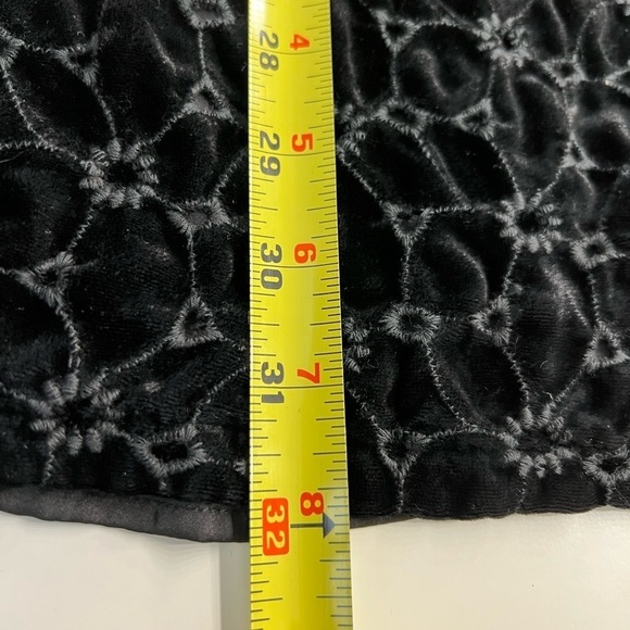 Free People Women’s Beaded Black Velvet Mini Shift Dress - Picture 15 of 15